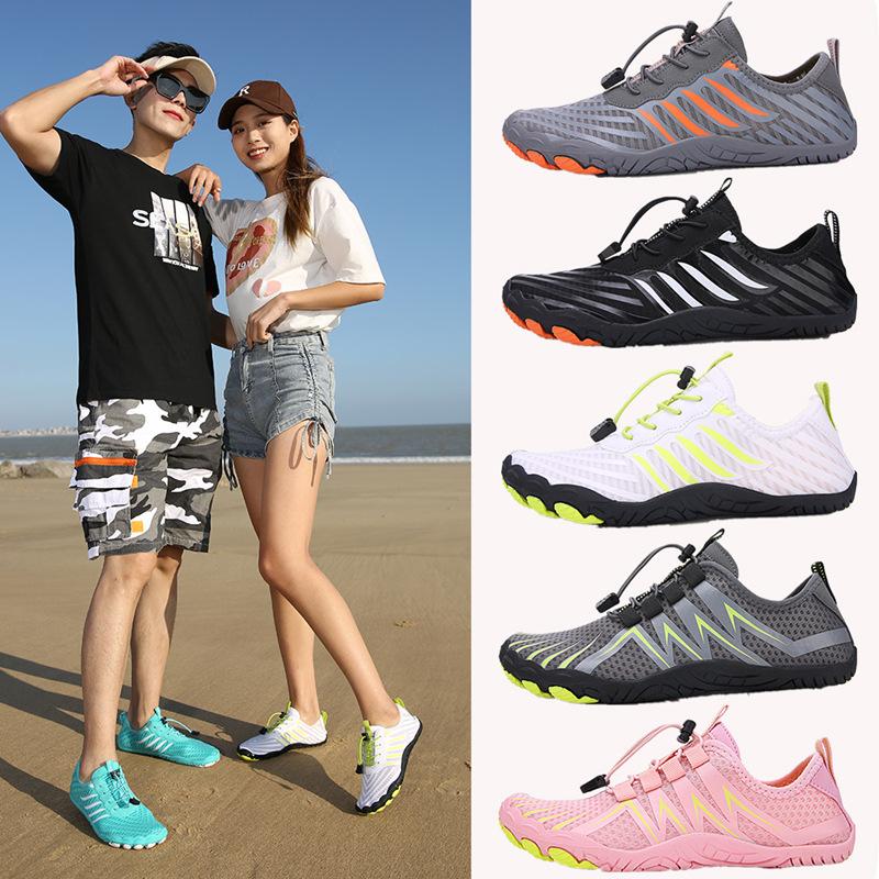 cross-border upstream shoes wading shoes men's beach shoes women's snorkeling shoes outdoor amphibious swimming shoes quick-drying mountaineering five-finger shoes