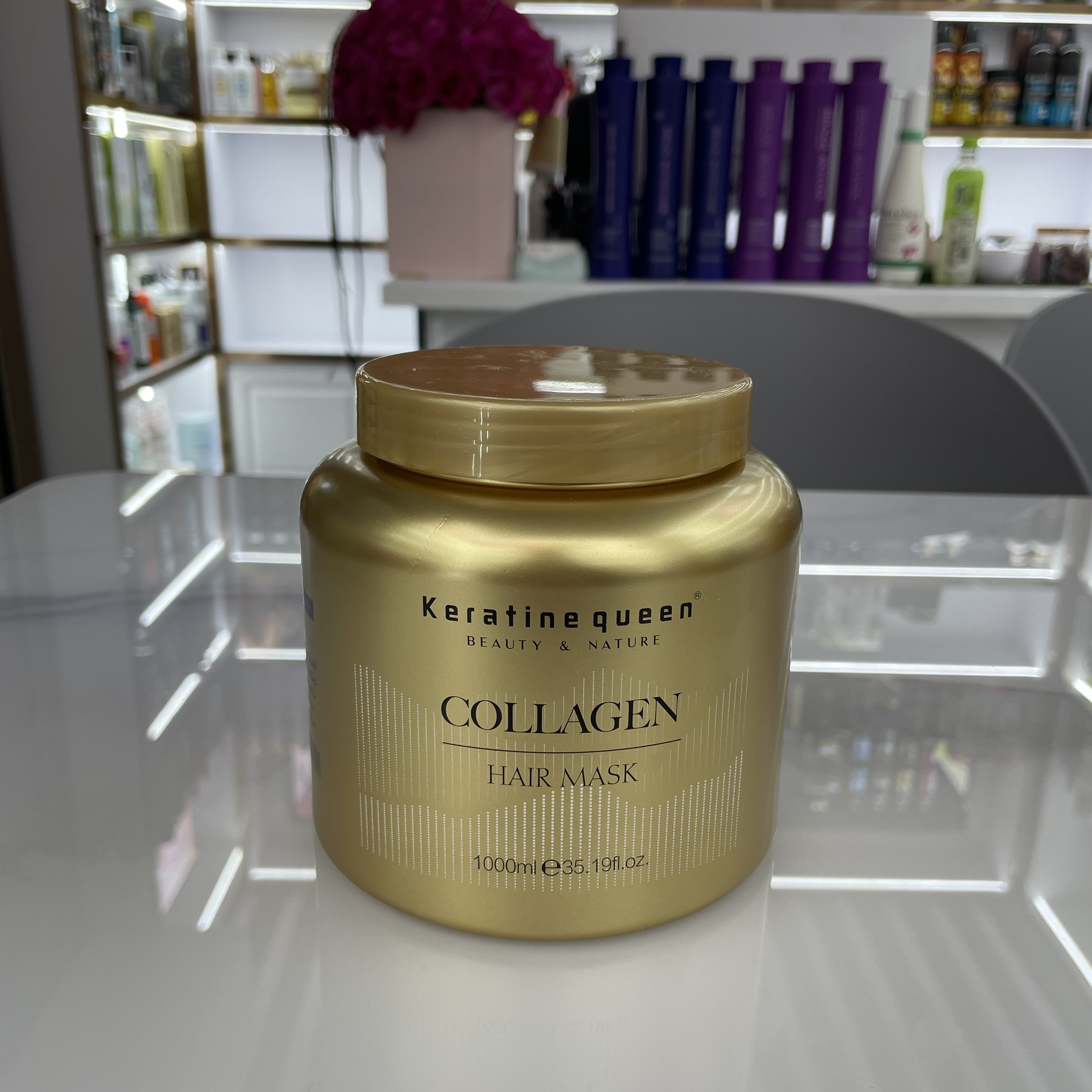 Keratine queen collagenchampú acondicionador máscara alisadora aceites esenciales - 2