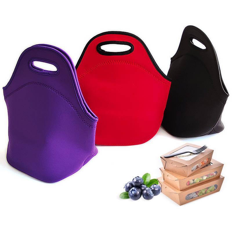 student lunch bag children's thermal bag lunch bag outdoor neoprene lunch bag picnic bag insulated bag environmental protection