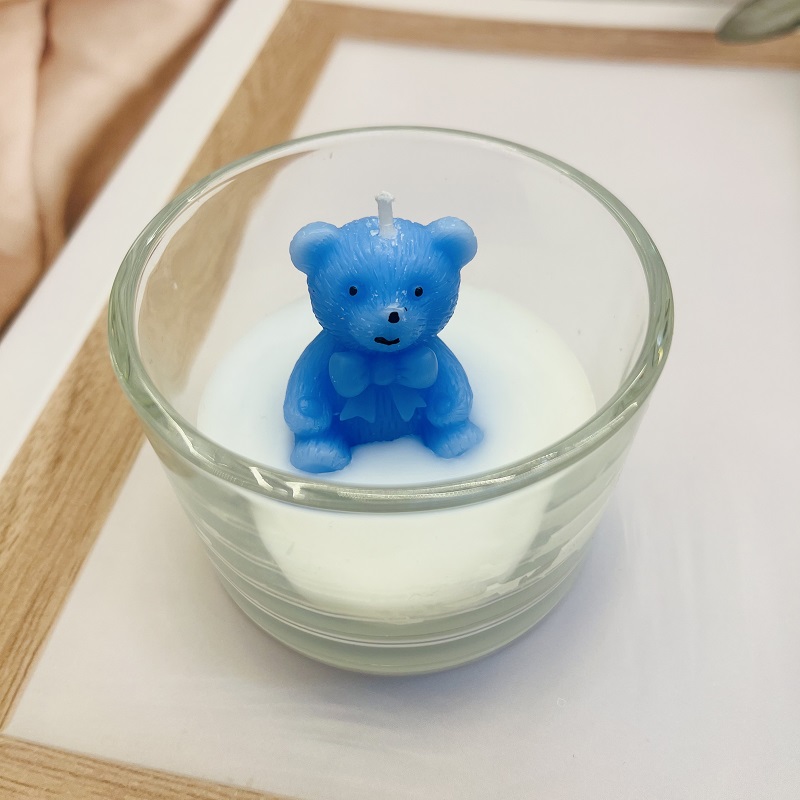 Little Bear glass, scented candles, souvenirs, wedding gifts, scented gifts, birthday candles, paraffin ornaments, decorative candles, scented candles, Christmas tree candles, Christmas scented candles, Happy birthday candles, scented candles Item Picture
