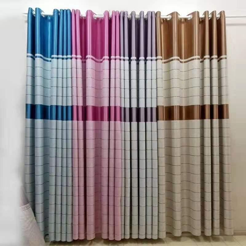 factory wholesale curtain yang 17 ribbon black silk shading curtain living room and hotel engineering home decoration curtain