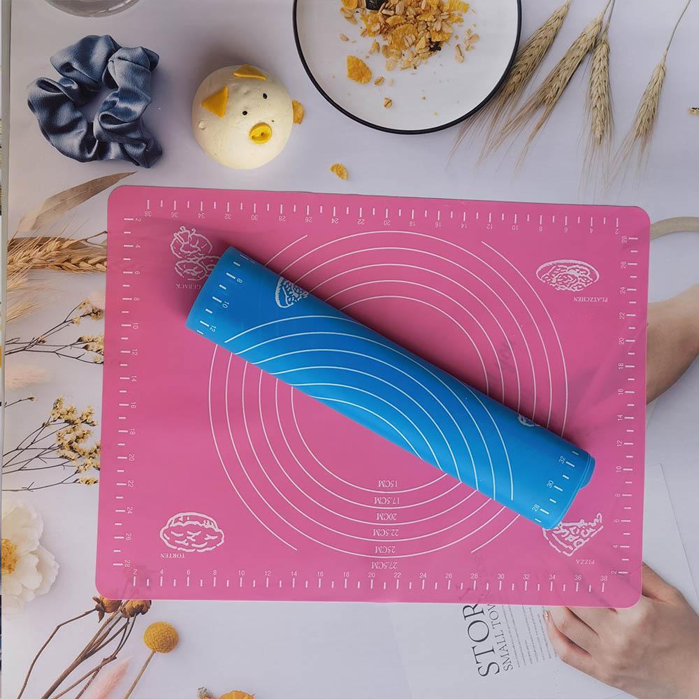 Silica Gel Pad Dough Kneading Non-Slip Non-Stick Baking Pad Dough Rolling Pad Baking Mat Non-Stick Chopping Board
