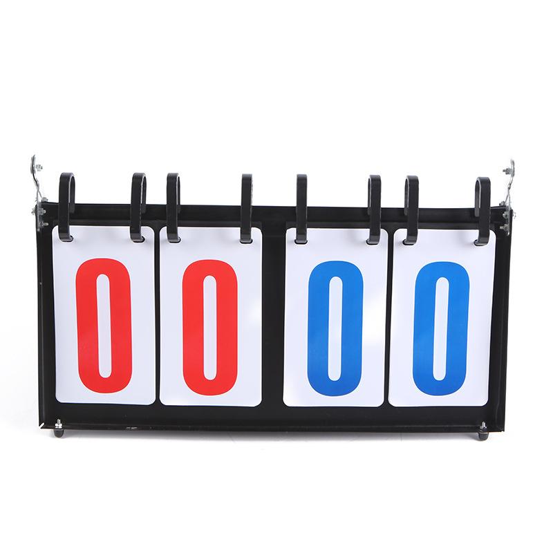 tennis portable and versatile scoring device basketball game hand dial scoring card basketball competition four-digit score board