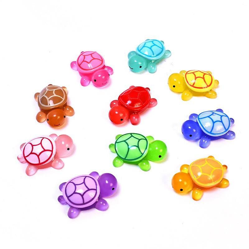 mini simulation luminous little turtle turtle decoration luminous animal model micro landscape play house small items accessories Item Picture