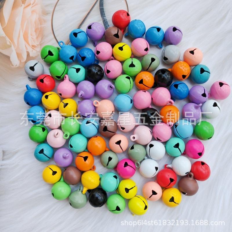 14mm candy color color paint bell pet bell key buckle pendant jingling bell diy ornament accessories