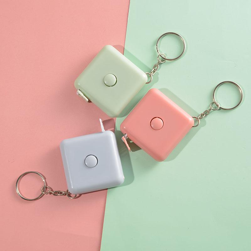 square nordic style simple automatic retractable ruler gift mini tape clothes measuring measuring body tape wholesale