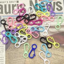 manufacturer candy color 8-word buckle plastic key pendants snap hook diy hook eight-word lobster buckle ornament accessories