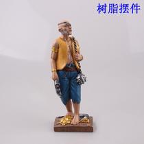 mediterranean style craft gift resin character pirate 18cm tourist souvenir creative ornaments