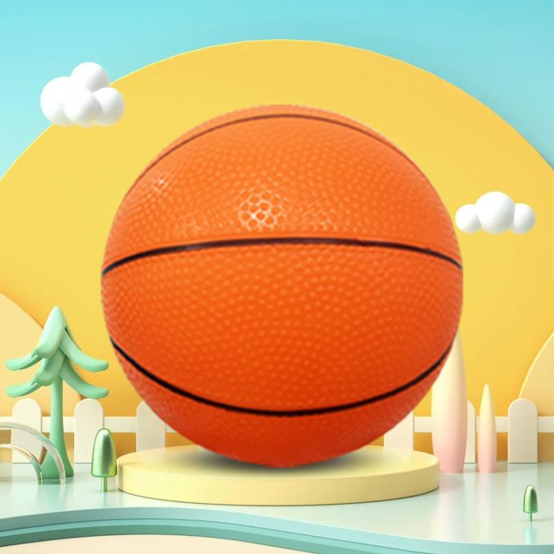 pvc basketball color vinyl ball children's cartoon toy ball 18cm cross-border supply for children and kids