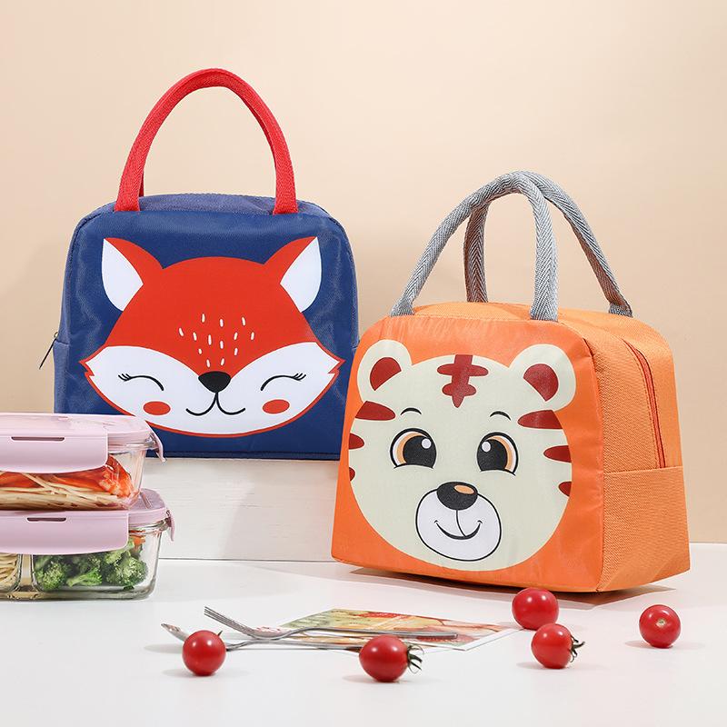 cartoon lunch bag children travel lunch bag school lunch box bag thick aluminum foil portable insulated lunch bag