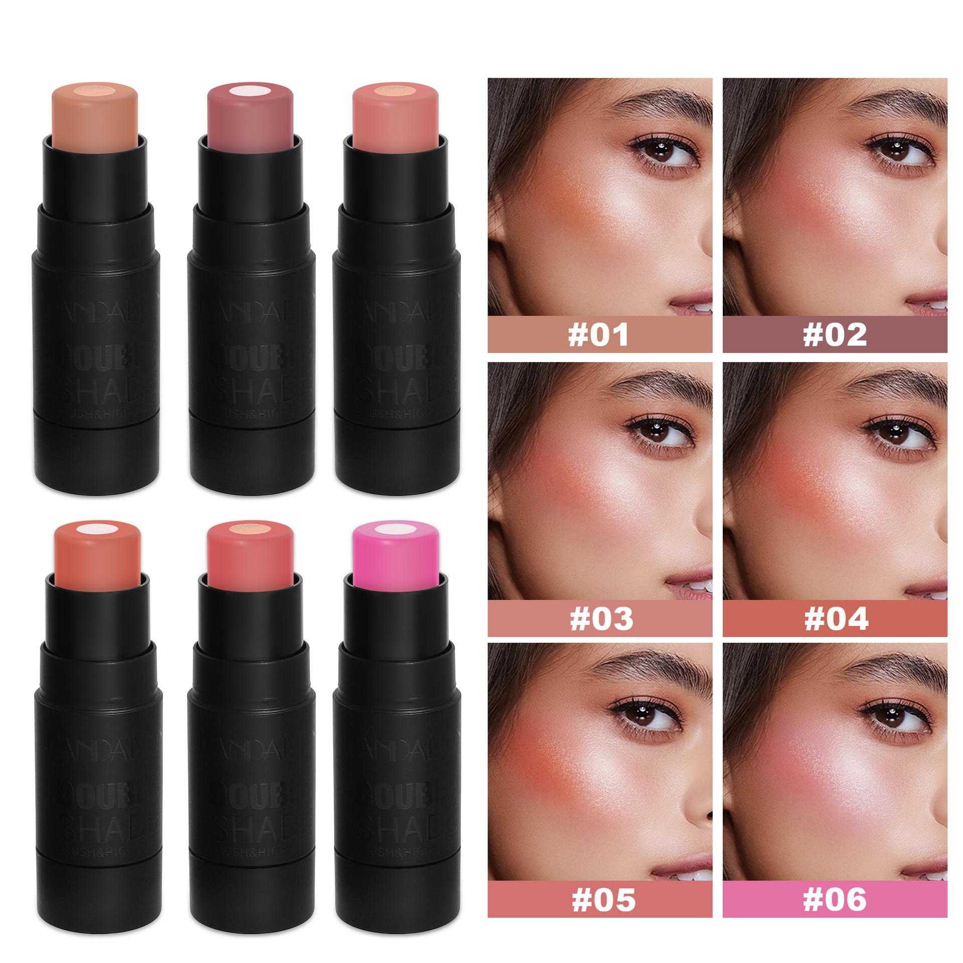 cross-border handaiyan sandwich blush stick han daiyan natural brightening highlighter solid blush shading cream