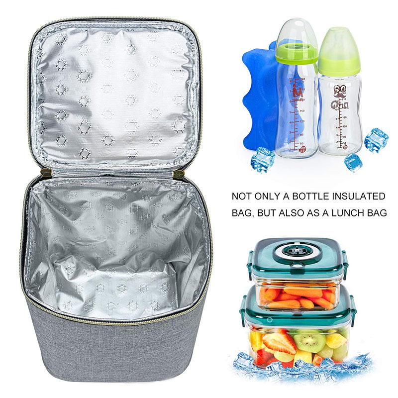 Breast Milk Cooler Bag Insuted Bag Baby Bottle Handbag Lunch Bag Baby Mom Milk Insuted Bag