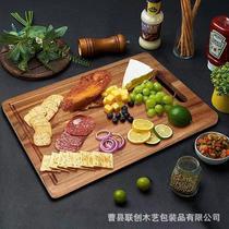 acacia mangium square chopping board household kitchen chopping board chopping board wooden cheese board bread board pizza steak plate