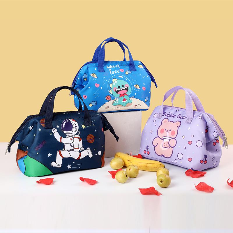 Lunch Box Bag Cartoon Aluminum Foil Hand Carry Heat Preservation Bag Lunch Bag Cute Insulated Lunch Bag Spring and Summer Lunch Bag Lunch Bag Wholesale