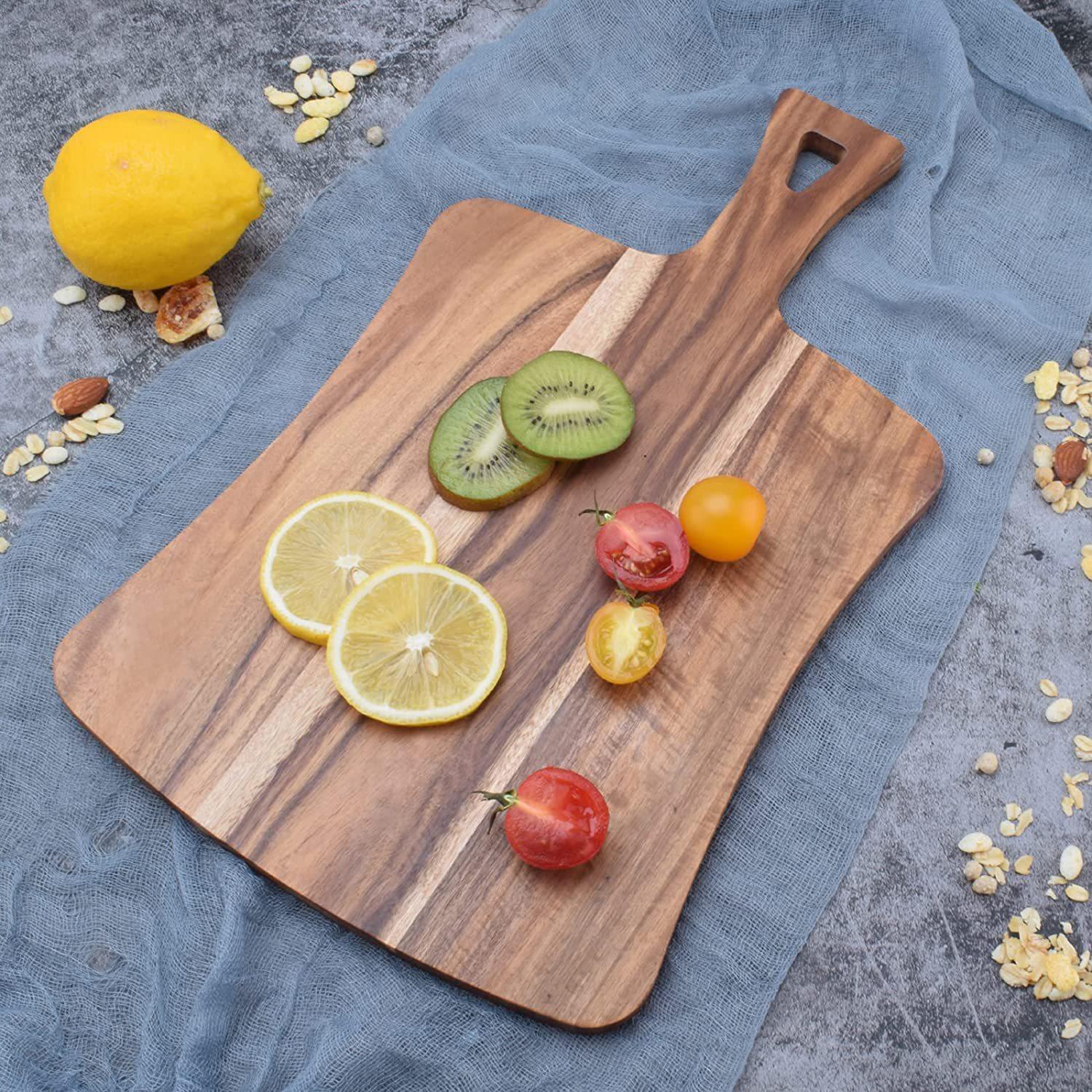 Foreign Trade Acacia Mangium Chopping Board Wooden Chopping Board Cheese Cheese Board Fruit Cutting Board Outdoor Camping Portable Bread Board