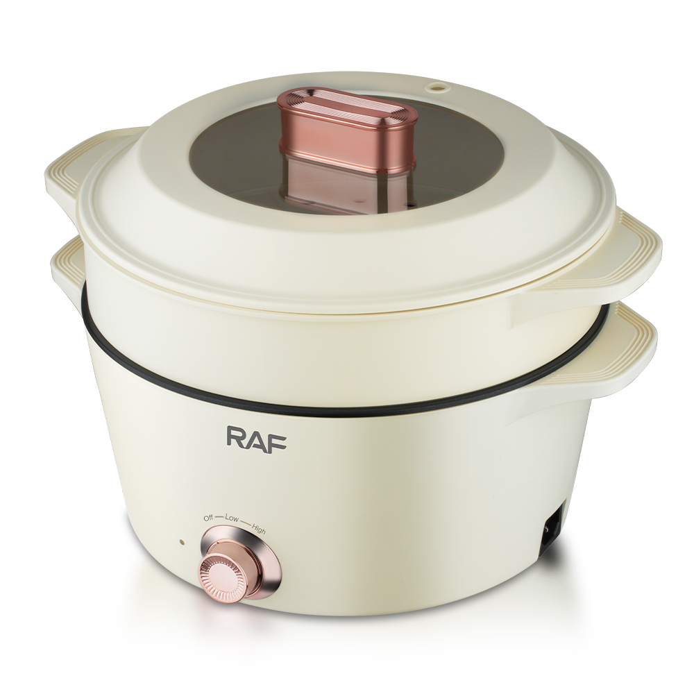 RAF European standard cross-border multi-functional electric cooking pot, household electric frying pot, non-stick pot, electric cooking pot, steamer, 5L+7L Application Scenario
