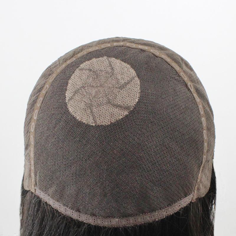 hand-woven wig sheath xuchang wig factory customized processing breathable comfortable full-top women's wig human hair wigs