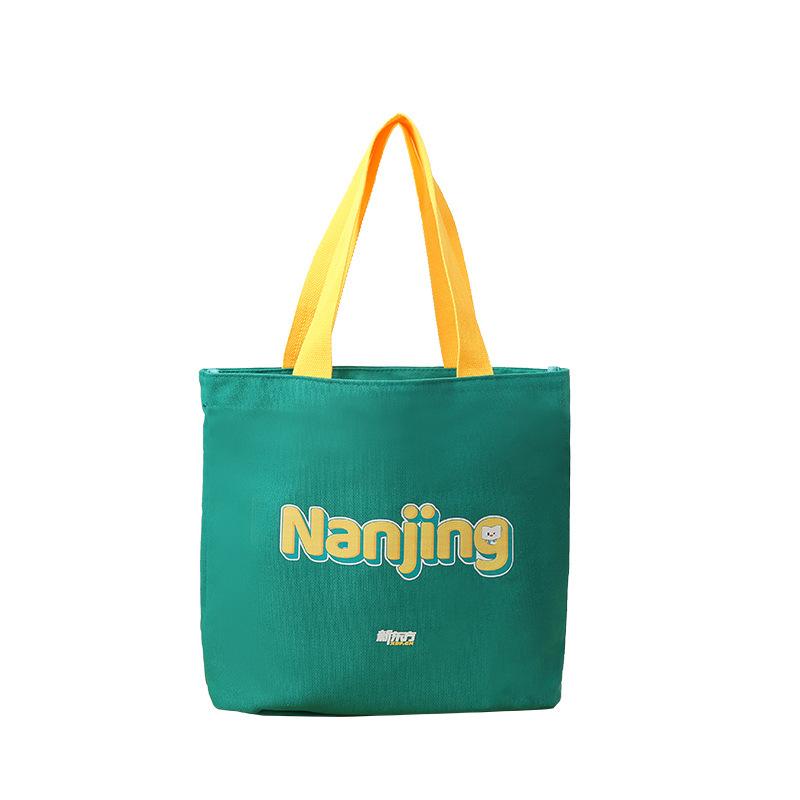 customized cotton handbag gift canvas bag blank canvas bag printable logo shopping bag student crossbody bag