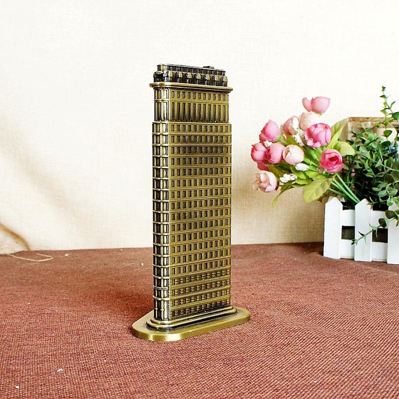 new metal ironing building model decoration electroplating american manhattan tourism souvenir souvenir home decoration