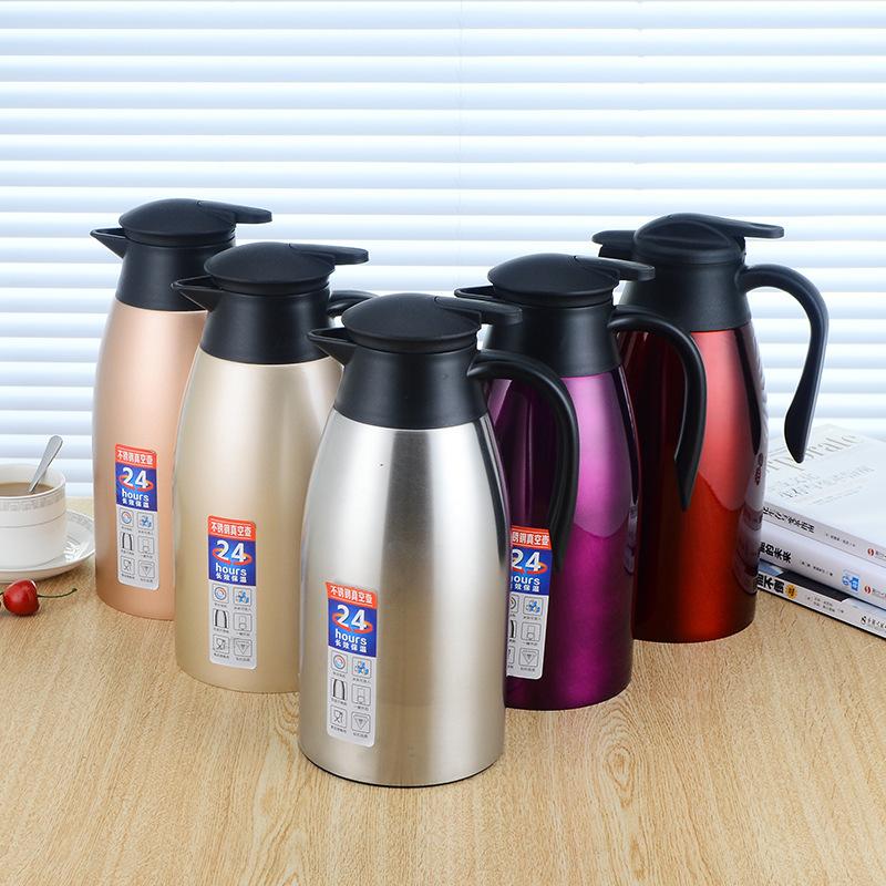 304 Stainless Steel Thermal Pot Household Vacuum Kettle European Double yer Thermo Hotel Welcome Coffee Pot