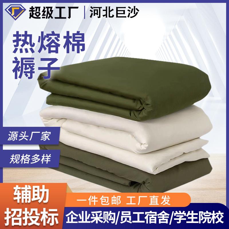 Wholesale Army Green Cushion White Cotton Mattress Unit Dormitory Mattress Student Military Training Cotton Mattress Moisture-Proof Mattress Cotton Mattress