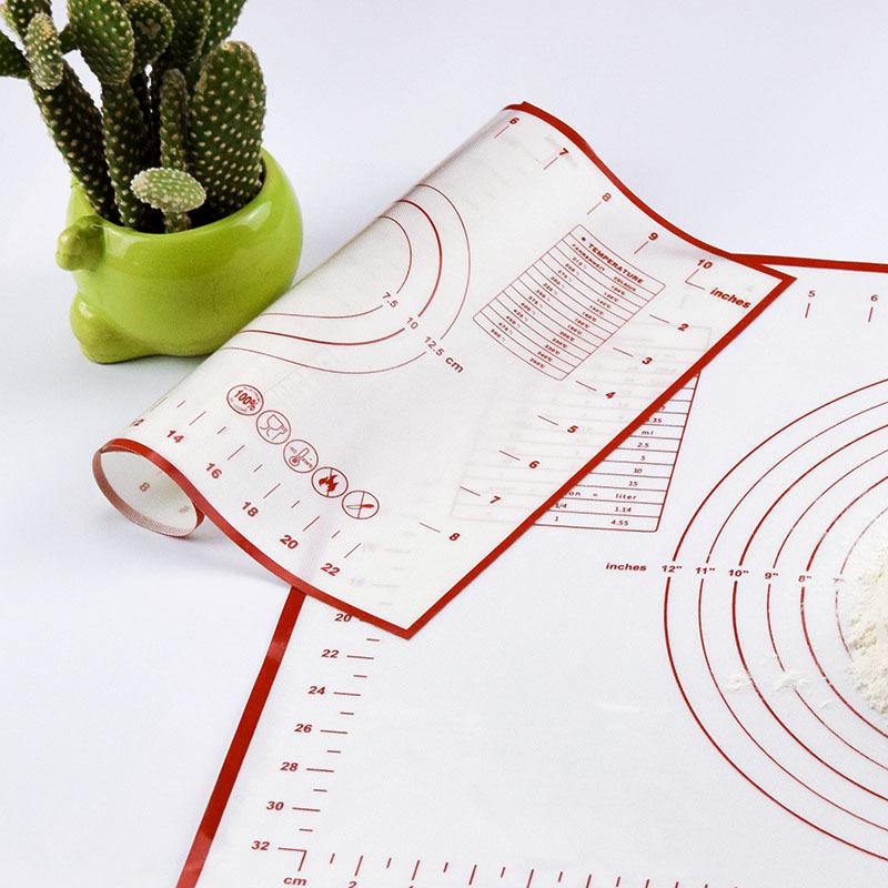 amazon silicone dough kneading food grade thickened large non-slip dough rolling pad chopping board baking pad household baking mat