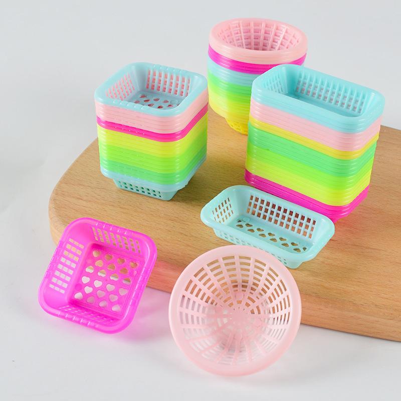dollhouse doll house mini miniature candy toy drain basket basket diy play house simulated kitchen toy