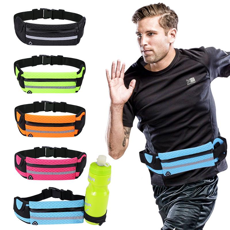 running pouch sports waist bag outdoor mobile phone burglar-proof next to the skin invisible and breathable men and women marathon belt mobile phone bag