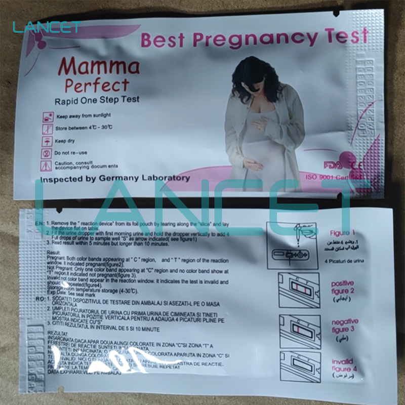 早孕试纸验孕棒测怀孕HCG Pregnancy Test 排卵早早孕白底实物图