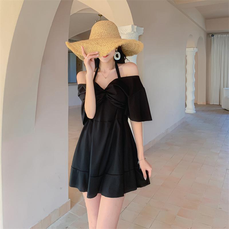 plus size one-piece swimsuit for women hot spring bathing suit wholesale swimwear for women professional conservative cover belly thin new swimsuit