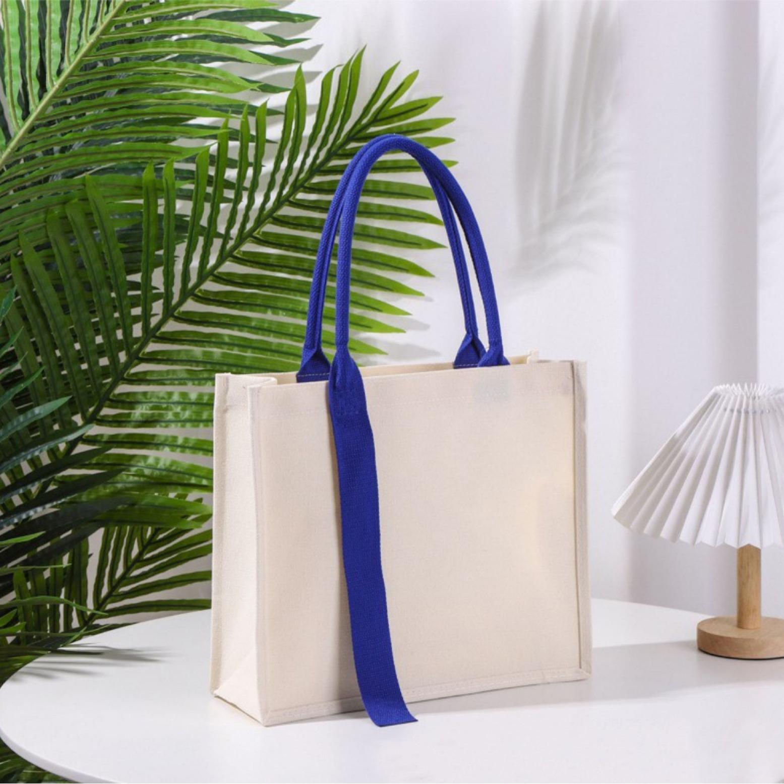 canvas bag custom in stock canvas film tote bag streamer printed logo pattern stereo canvas bag
