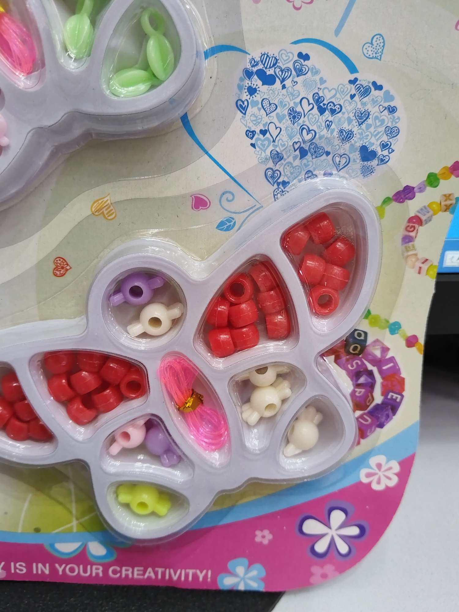 Children's educational and educational toys, early education and enlightenment toys, DIY accessory toys, girls' string beaded decorations, other educational toys, suitable for babies over 6 years old Specification image
