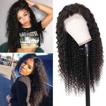 wig european and american real hair natural curved head cover african wig human hair wig front lace real human hair