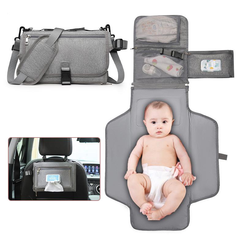 baby diaper pad baby diaper bag waterproof shoulder portable folding baby diaper bag multifunctional portable mummy bag