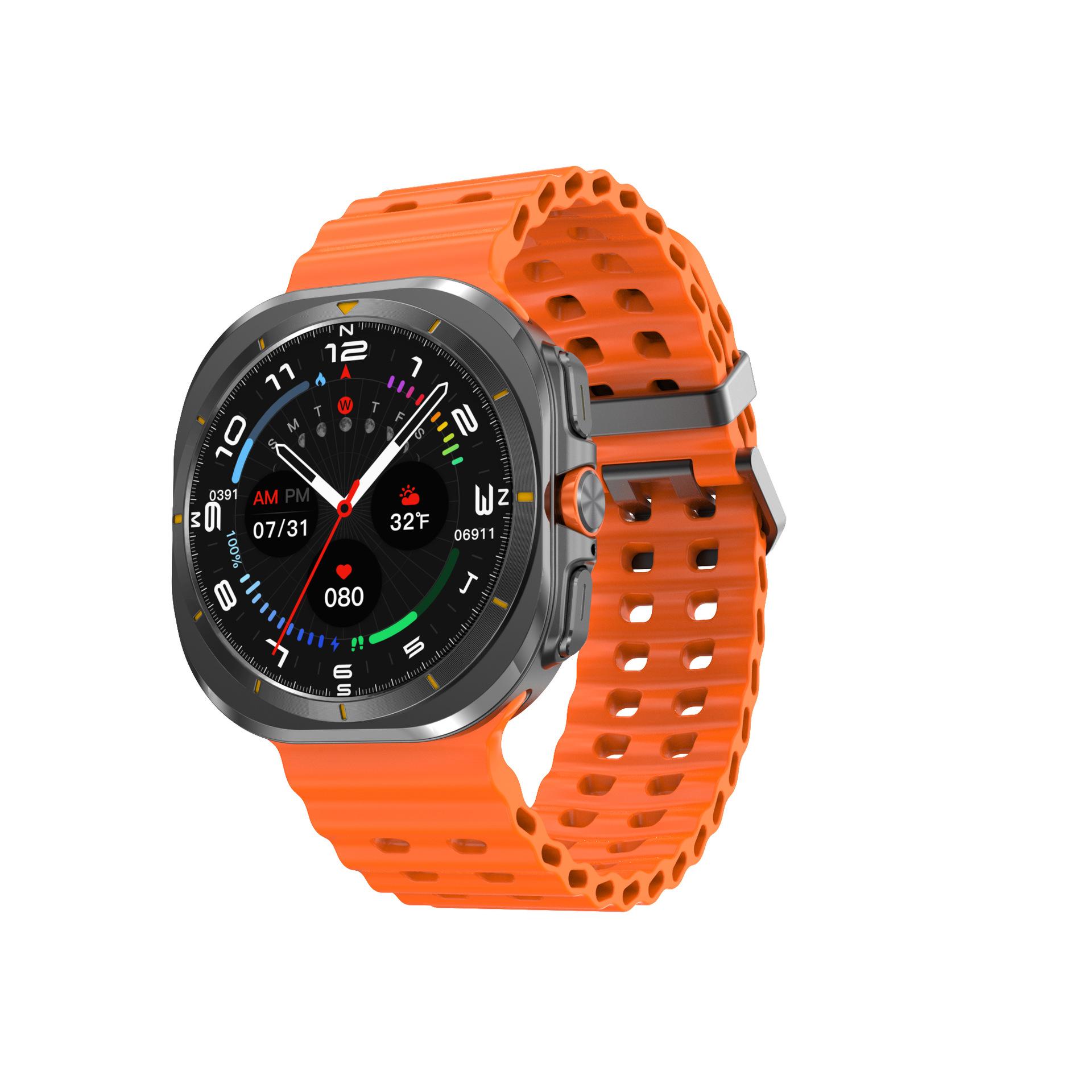 huaqiang north dt watch ultra smart watch ai voice recording tws connection w7 bluetooth calling watch