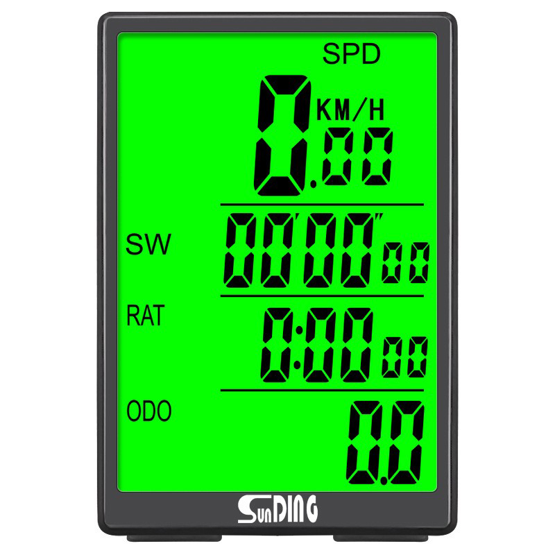 SD-590C bicycle wireless speedometer with large backlit screen in both Chinese and English, waterproof mountain bike speedometer, odometer and speedometer pic 18