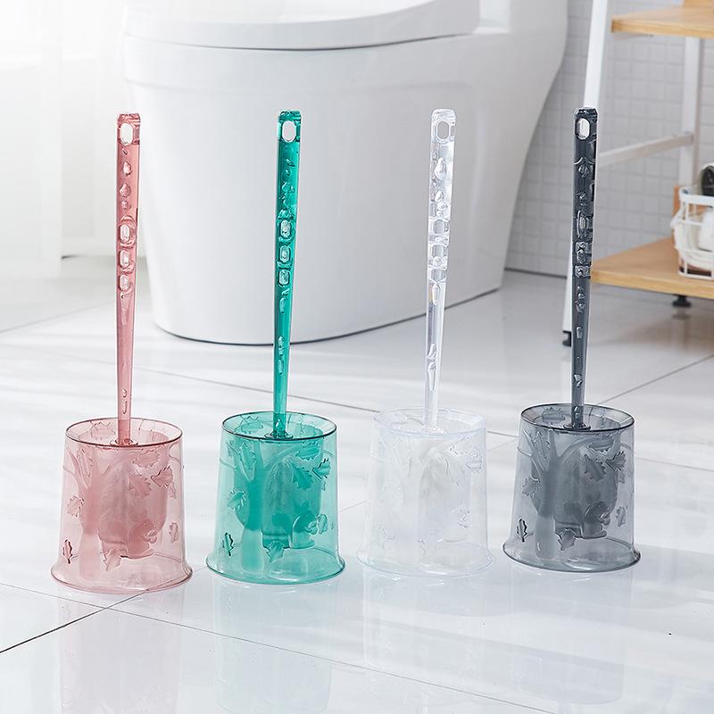 x116 transparent crystal belt base set horse brush barrel long handle toilet brush cleaning toilet soft brush