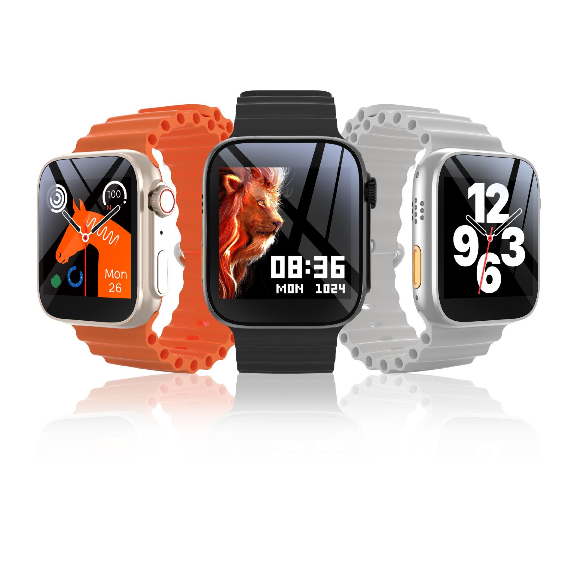 s8ultra smart adult watch t9800 sports walking heart rate blood oxygen monitoring bluetooth ring