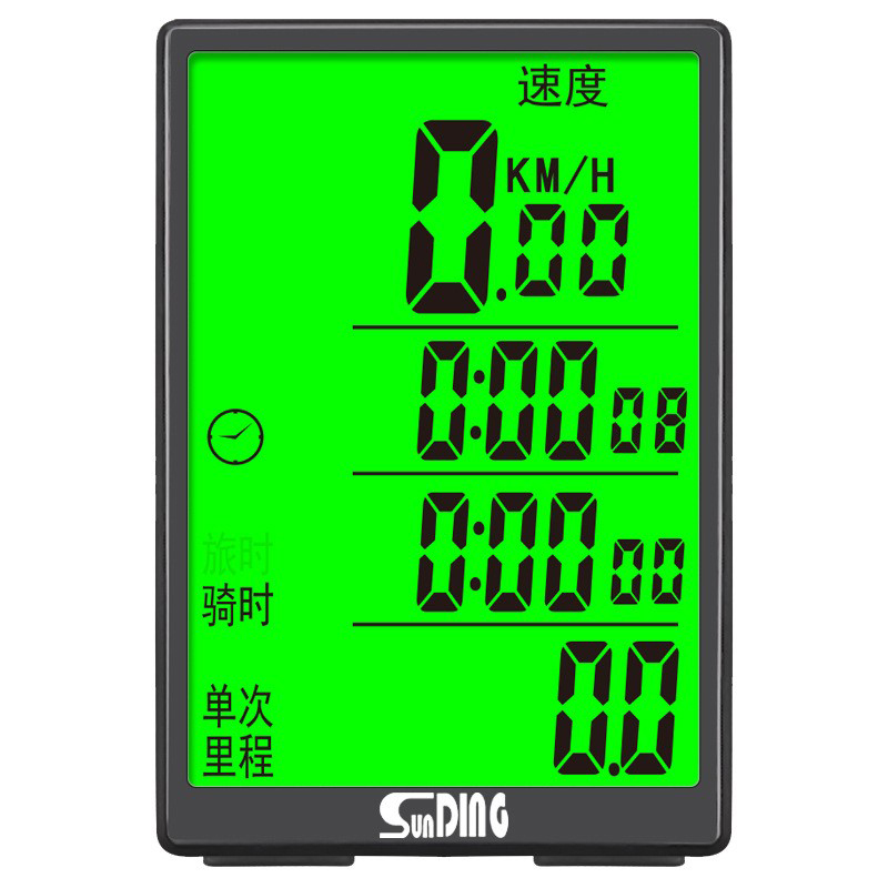 SD-590C bicycle wireless speedometer with large backlit screen in both Chinese and English, waterproof mountain bike speedometer, odometer and speedometer pic 17