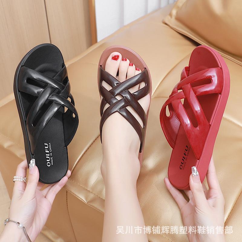 2023 summer new outerwear ladies slippers supermarket stores women's shoes outdoor non-slip women's sandals and slippers manufacturers wholesale