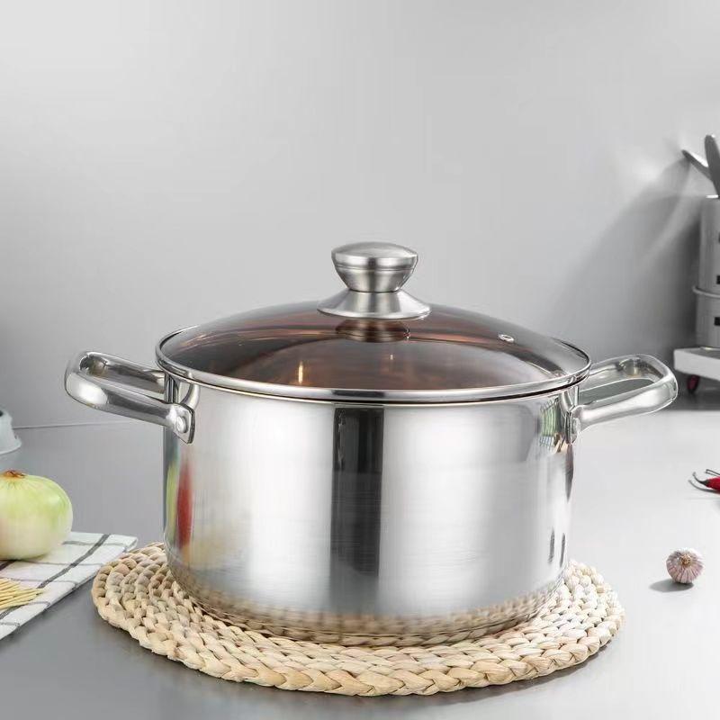 304 stainless steel soup pot soup stew soup porridge pot household soup pot thickened stainless steel soup pot hot pot cooking pot