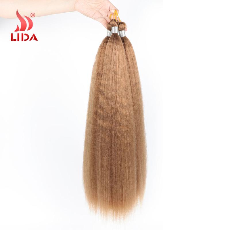 amazon european and american style wig chemical fiber crochet african long hair afro kinky straight factory wholesale
