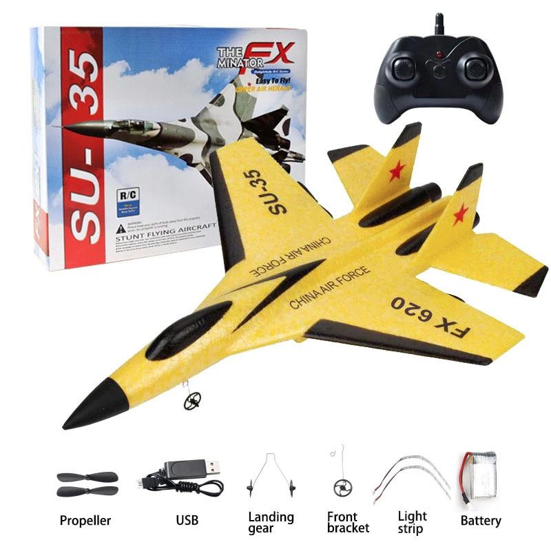 Flying Bear Fx620 Remote Control Glider Fixed Wing Su35 Fighter Electric Aircraft Model Toy Cross-Border Hot Selling Specification drawing