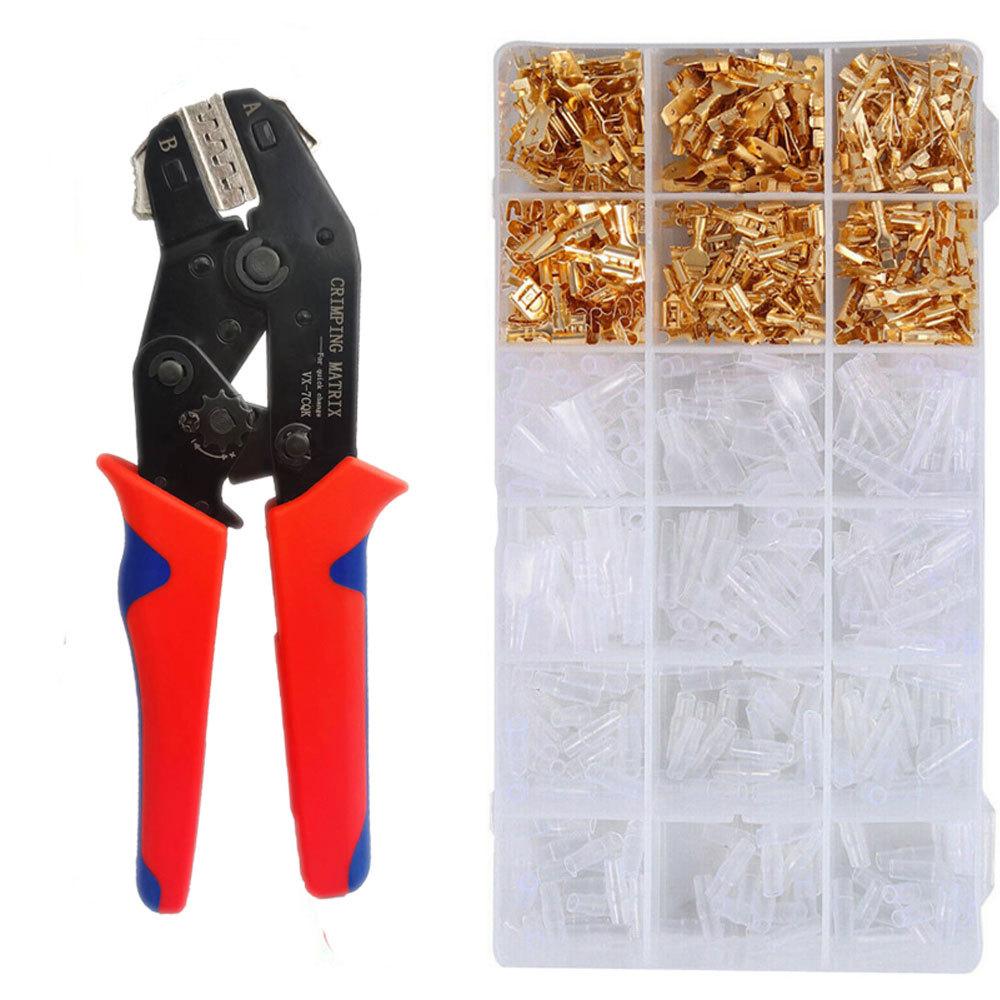 hook switch wire crimper ratchet cold compression terminal clamp terminal clamp sn-58b/6.3/4.8/2.8 press plier
