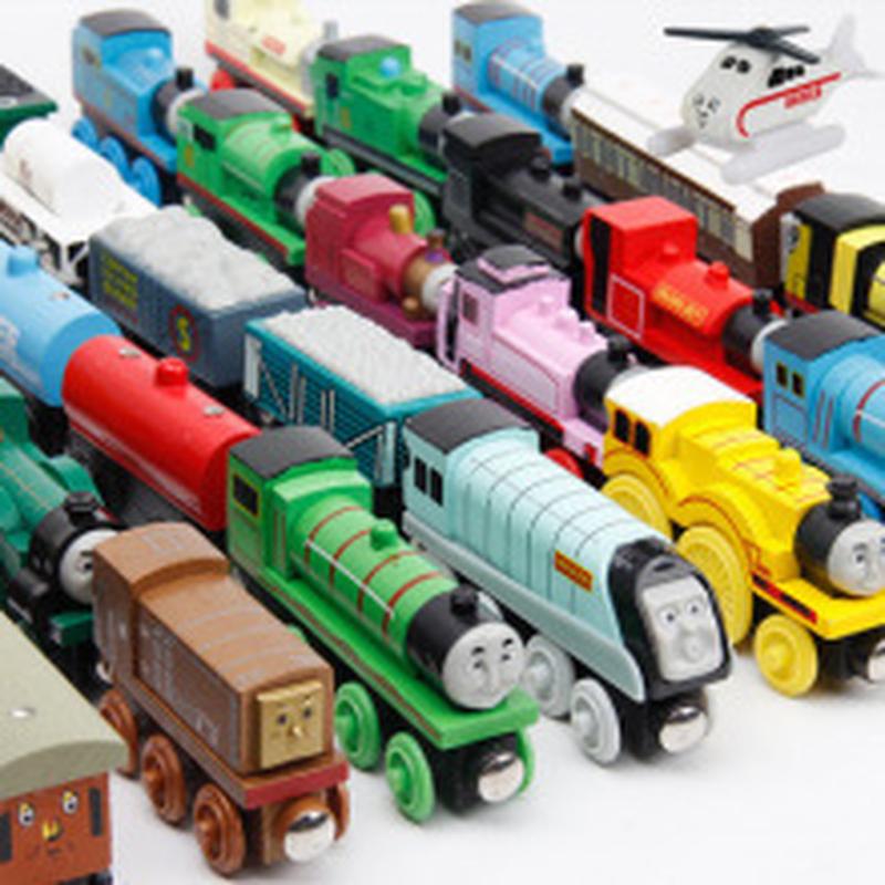 rail car model toy wooden magnetic train children's cake decoration supplies