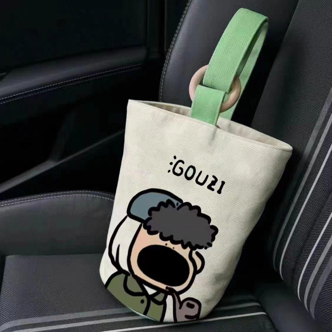 office worker convenient tote bag canvas bucket bag cute bucket hand carry lunch bag mom outing handbag