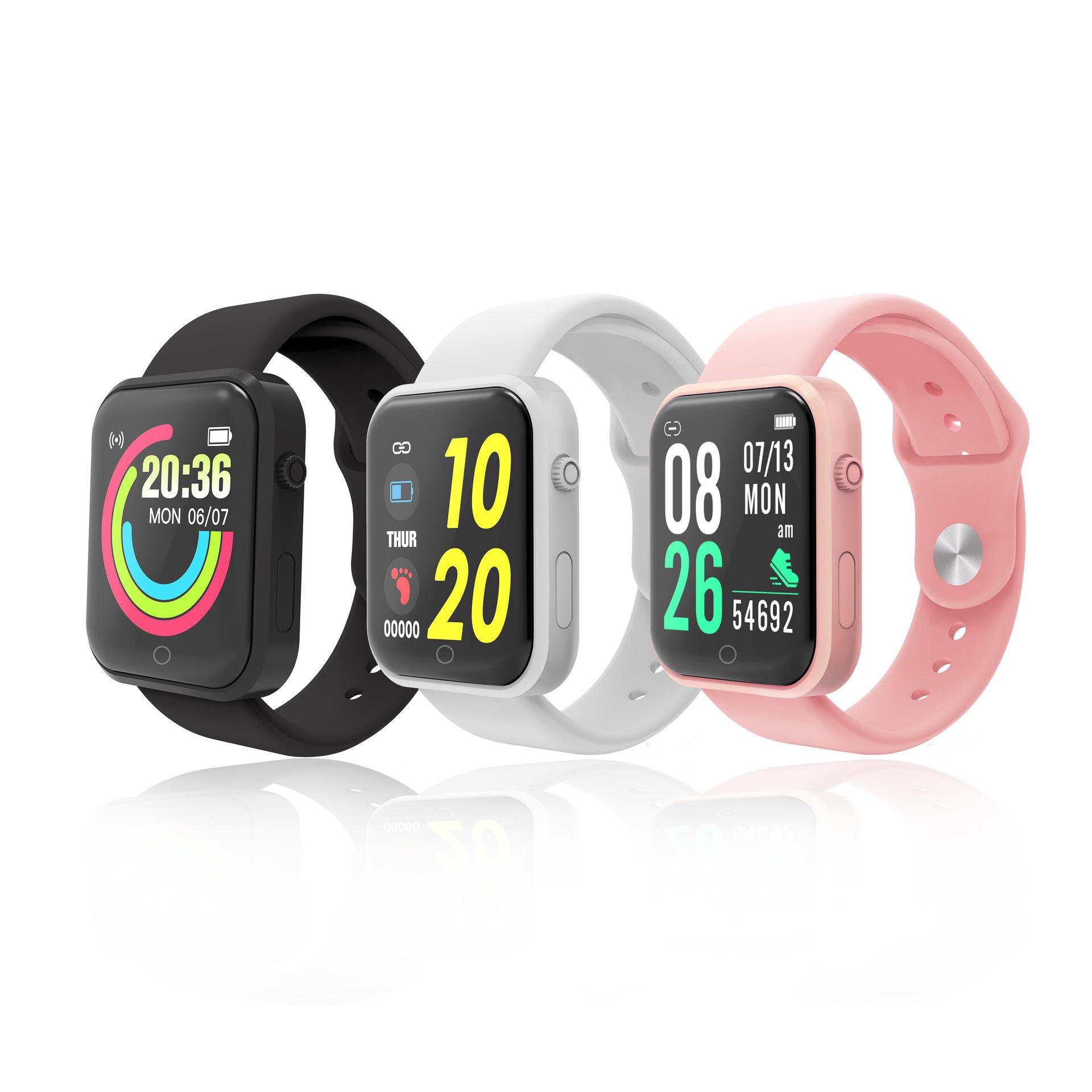 new d20l smart bracelet motion detection heart rate pressure bluetooth watch step counting message reminder gift cross-border