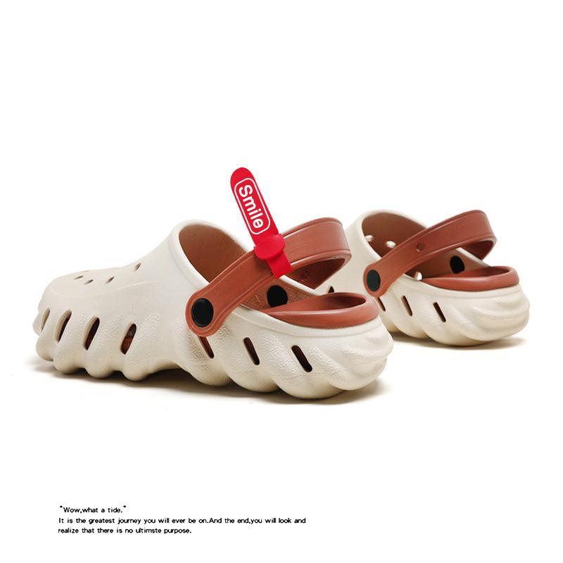 summer couple slip-on eva hole shoes personality wear ladies' sandals casual fashion beach shoes men