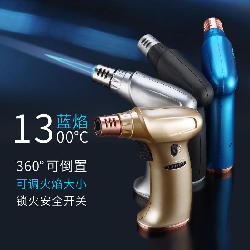 Factory Wholesale Metal Flame Gun Portable Outdoor Barbecue Baking Lighter Multi-Function Windproof Igniter