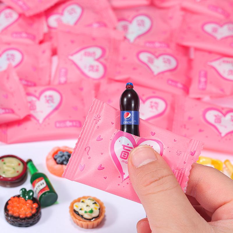 internet celebrity blind bag miniature candy toy mini model toy simulation supermarket snack drinks wine bottle ornament small ornaments full figure